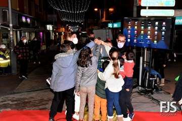 Telde da la bienvenida a la Navidad con el encendido de la decoración callejera/TA y Francisco Javier Santana.